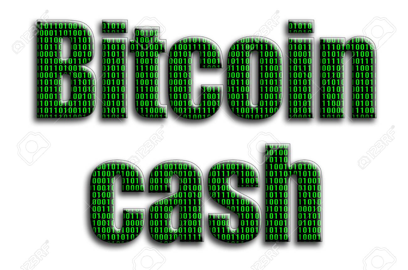 Bitcoin Cash The Inscription Has A Texture Of The Photography - 